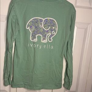 Ivory Ella Mint Green Elephant Tee